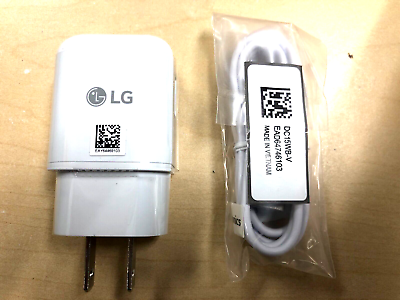 #ad LG Original Quick Wall Charger LG USB C Cable For LG V20 V30 V40 50 V60 ThinQ $9.95