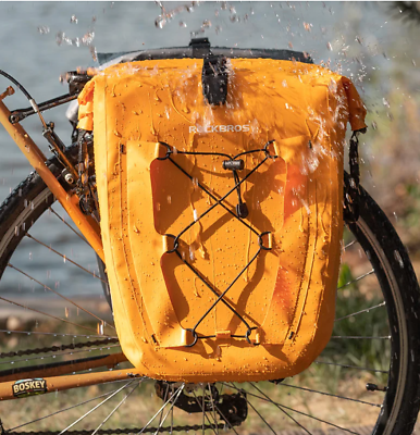 #ad ROCKBROS Bike Pannier Waterproof Large Capacity Bike Bag Rear Rack Bag 2 Pieces $79.97