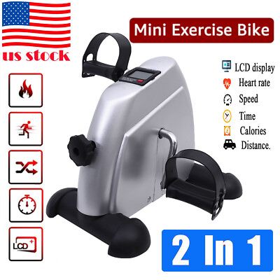 #ad Portable Mini Cycle Bike Foot Pedal Exercise Machine Arm Leg Recovery Peddle NEW $38.49