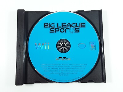 #ad Big League Sports For The Nintendo Wii Disc Only Tested amp; Works Wii Video Game $7.99