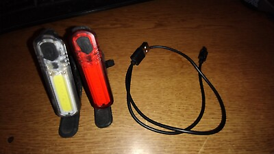 #ad BELL LED USB RECHARGABLE Bicycle Bike DUAL MODE FRONT AND RAIL LIGHTS $12.00