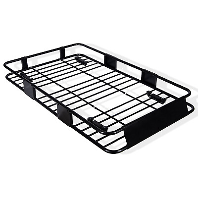 64quot; Roof Rack Cargo Carrier Car Top Luggage Basket Holder with Net amp; Dust Cover $109.99