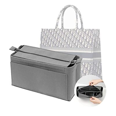 #ad Purse Organizer Insert for Handbags with Removable Zipper Felt Bag Organizer ... $39.17