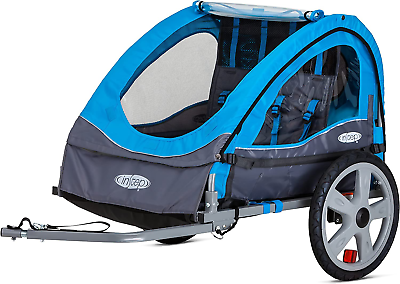 #ad Bike Trailer for Toddlers Kids Single and Double Seat 2 In 1 Canopy Carrier $261.70