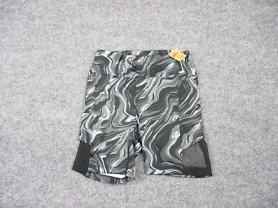 #ad PINK Active Shorts Womens Size XS Gray Smoke Print Ultimate Bike Short NWT $17.25
