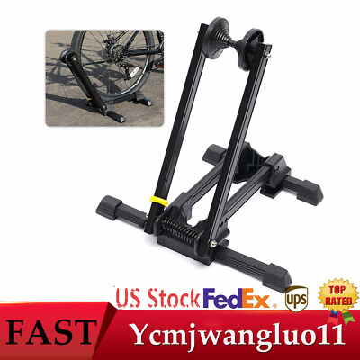 #ad Foldable Bike Floor Parking Rack Storage Stand Bicycle Mountain Bike Holder US $27.00