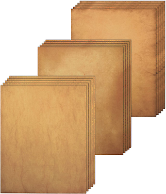 #ad 48 Pack Antique Stationary Parchment Paper 8.5″x 11″ Vintage Paper for Writing $13.76