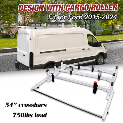 #ad #ad 54quot; 3 Bar Ladder Roof Rack W Cargo Roller For 2015 2024 Ford Transit Cargo Van $279.99