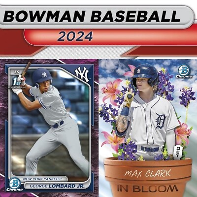 #ad 2024 Bowman Baseball CHROME Prospects #1 150 Complete Your Set Pick $0.99