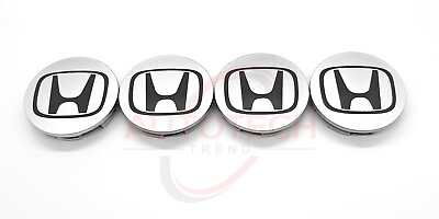 #ad #ad Set of 4 Honda Silver Wheel Rim Center Caps Logo 69MM 2.75 $17.99