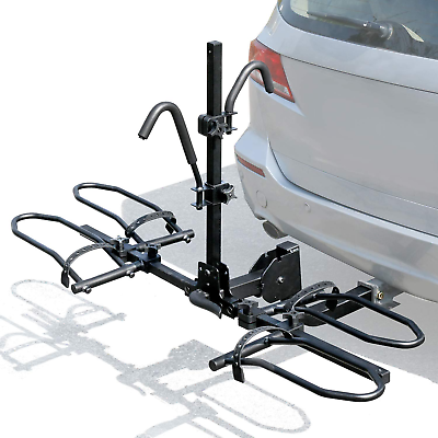 #ad 2 Bike Platform Style Hitch Mount Bike Rack Tray Style Bicycle Carrier Racks Fo $288.99
