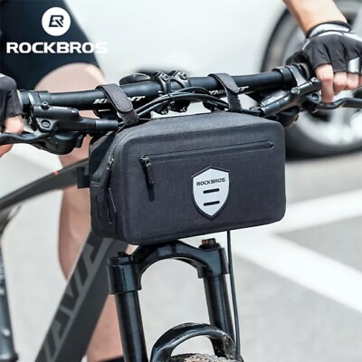 #ad Bicycle Handlebar Bag Bike Front Panniers Waterproof 2L ROCKBROS Men#x27;s Backpack $29.59