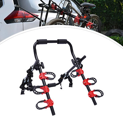 #ad For Car Trunk Mount 3 Bicycle Carrier Sedan Hatchback Minivan SUV Bike Rack $50.35
