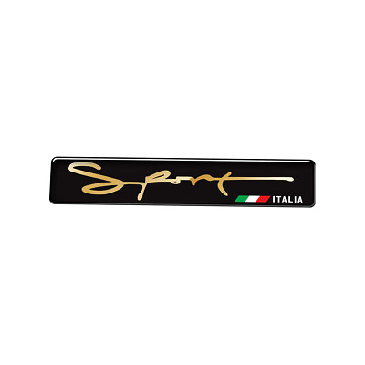Sport ITALIA Flag Sticker Italy Emblem Badge for Italian Car Bike Truck 16x89mm $6.99
