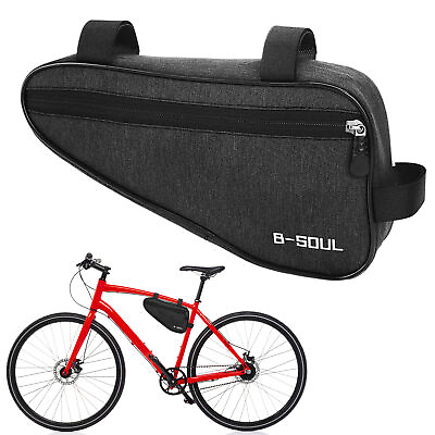 Triangle Bicycle Bag Water Resistant Bike Frame Pouch Cycling Bike Accessories $11.29