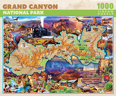 #ad MasterPieces Grand Canyon National Park 1000 Piece Jigsaw Puzzle $18.99