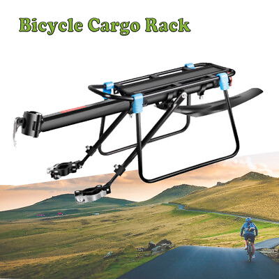 110lb Rear Bike Rack Luggage Carrier Alloy Carrier w Fender Bicycle Cargo Rack $20.66