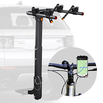 #ad Vedouci Bicycle Car Rack Bike Hitch Rack Double Foldable Bike Carrier Rack $9.99