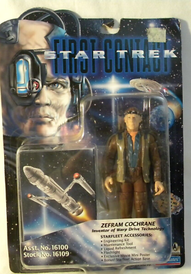 #ad #ad Star Trek First Contact Zefran Cochrane 6” Action Figure #16109 c $10.00