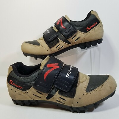 Specialized Bike Shoes Mens US 7 EUR 39 Sport MTB Mountain Beige Brown Cycling $29.99