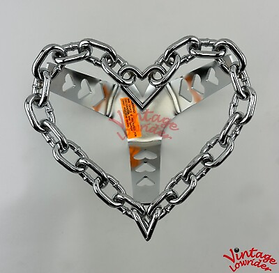 #ad Famp;R LOWRIDER HEART STYLE CHAIN BICYCLE BIKE STEERING WHEEL IN CHROME. $101.79