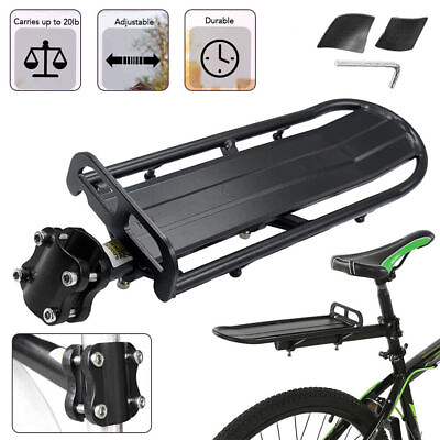 #ad #ad 50KG Capacity Bike Rear Carrier Rack Mountain Road Bicycle Luggage Cargo Holder $12.99