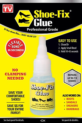 #ad Shoe Fix Glue: Professional Grade Shoe Repair Glue 20g .7oz $14.45