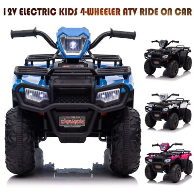 #ad #ad Kids Ride On ATV Electric 4 Wheeler Quad Car 12V Battery Powered w MP3 amp; Light $117.99