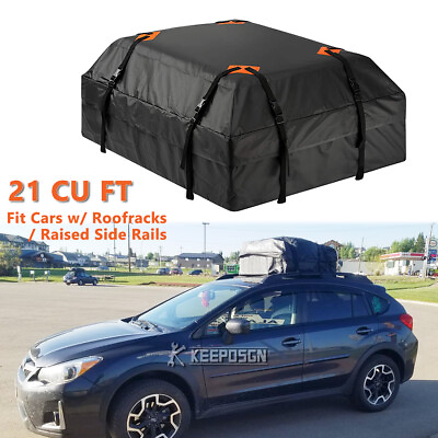 #ad #ad 21 Cubic Feet Rooftop Rack Box Bag Cargo Luggage Carrier For Subaru XV Crosstrek $59.09