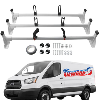#ad #ad 3 Bar Ladder Roof Racks For 2015 2023 Ford Transit 150 250 350 Cargo Van 750 LBS $200.99