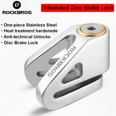 #ad #ad ROCKBROS Steel Bicycle Wheel Disc Brake Lock Anti theft Scooter Motorcycle Lock $32.99