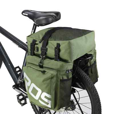 #ad Mountain Road Bicycle Bike 3 in 1 Trunk Bags Cycling Double Side Rear Pack $81.79