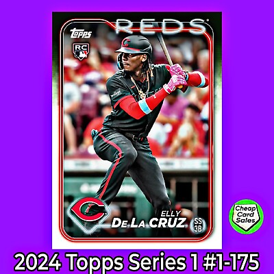 #ad 2024 Topps Series 1 Baseball {1 175} Pick Your Card And Complete Your Set 🔥🔥 $0.99