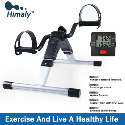 #ad Under Desk Stationary Exercise Bike Arm Leg Pedal Exerciser Foldable amp; Portable $34.19