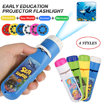 #ad Torch Night Projector Light Education Toys Kids Boy Girl Gift For 2 12 Year Old $7.98