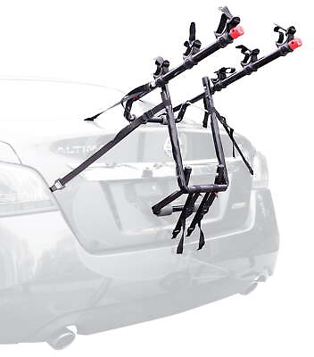 #ad #ad 3 Bike Trunk Mounted Rack Carrier W Padding Simple Sturdy Stabilization Durable $80.65