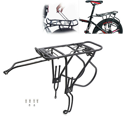 Aluminum Bike Rear Rack Seat Luggage Carrier Bicycle Post Mountain Mount Pannier $32.59