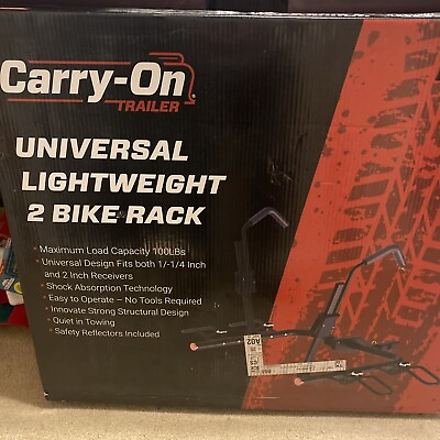 #ad Carry On Trailer Universal Lightweight 2 Bike Rack #11053 100lbs $40.49