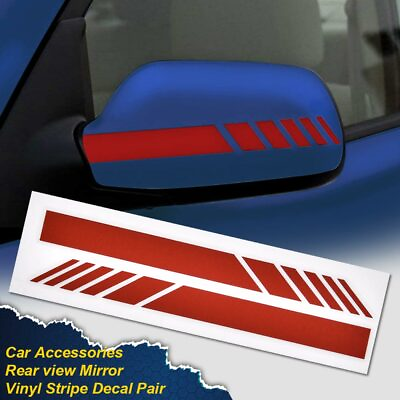 #ad Red Fit For Car Accessories Rearview Mirror 5D Sticker Vinyl Stripe Decal LR $5.33