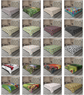 #ad Ambesonne Mushroom Flat Sheet Top Sheet Decorative Bedding 6 Sizes $29.99