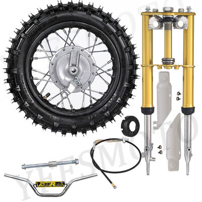 #ad 10inch Wheel Tire Front Forks Triple Tree Handlebars CRF50 PW50 TTR50 Honda Bike $239.77