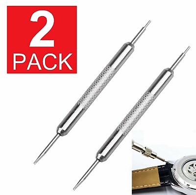 #ad 2 Pack Wrist Watch Band Pin Spring Bar Link Remover Repair Pry Tool Kit Steel $2.99