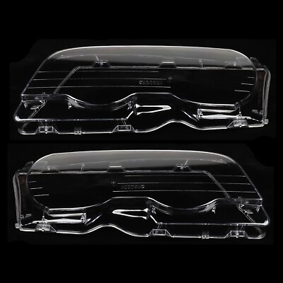 #ad 2* For 99 03 BMW E46 2DR 01 06 M3 Clear Front Headlight Lens Cover $39.88