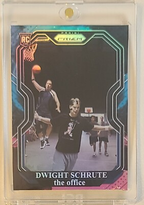 #ad #ad Custom Dwight Schrute Michael Scott The Office Holographic Prizm RC Rookie Card $40.00