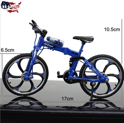 #ad New Design 1:10 Scale Diecast Metal Bicycle Model Folding Bike in 2022 $15.99