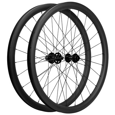 #ad 700C Gravel Bike Carbon Wheels 38mm 31mm Tubeless Disc Brake Carbon Wheelset UD $391.00