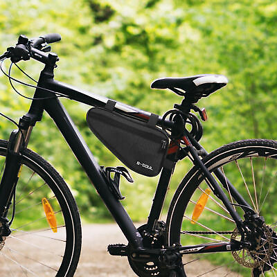 #ad Triangle Bicycle Bag Water Resistant Bike Frame Pouch Cycling Bike Accessories $10.90