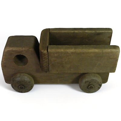 #ad Hand Carved Wood Truck Folk Art 8quot; Long 4quot; Wide 4quot; Tall $14.95