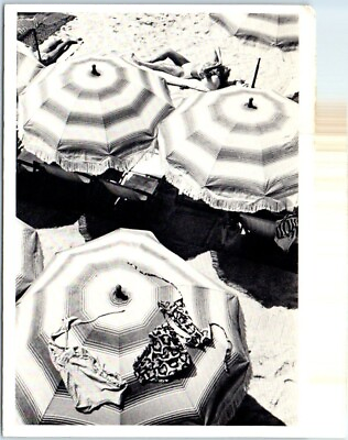 #ad Maurice Tabard: Beach For Album De Figaro 1950#x27;s Swimwear and Umbrellas $3.46