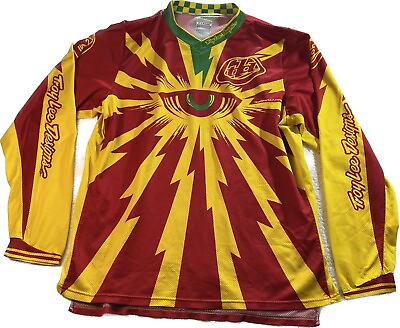 #ad TROY LEE DESIGNS Jersey XL Men’s Red Yellow Atv Motocross MTB Bike Riding $49.99